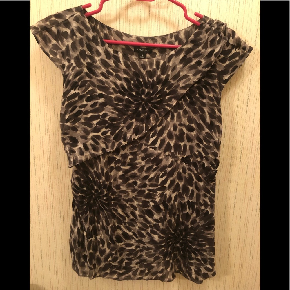 Ann Taylor Sleeveless Silk Blouse
